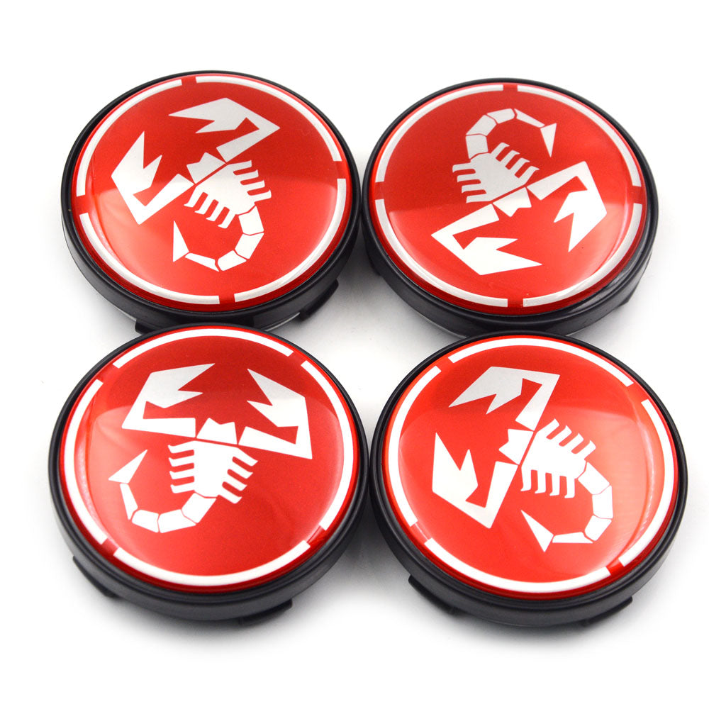 Abarth Wheel Center Caps 60mm