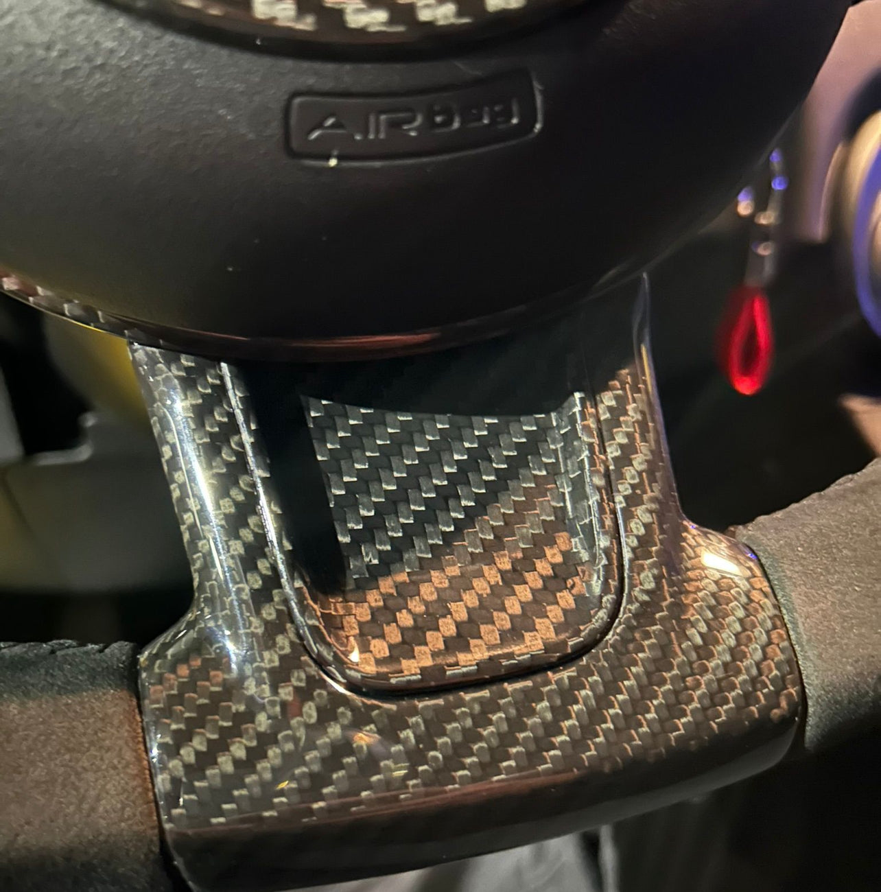 Carbon Fiber Steering Wheel Insert