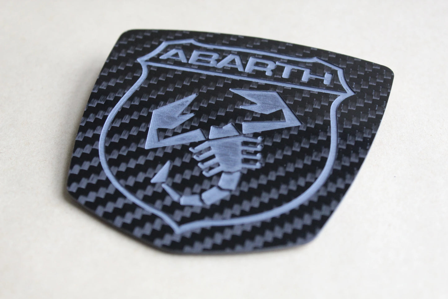 Abarth 500 REAR Emblem / Abarth 124 Emblem - Real Carbon