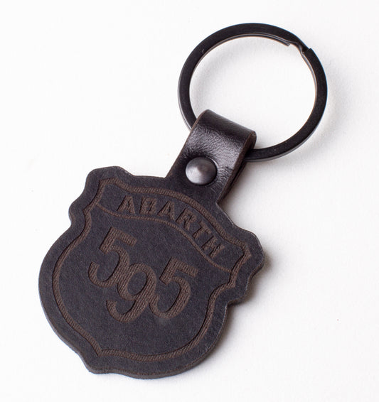 Genuine Leather 595 Crest Keyring