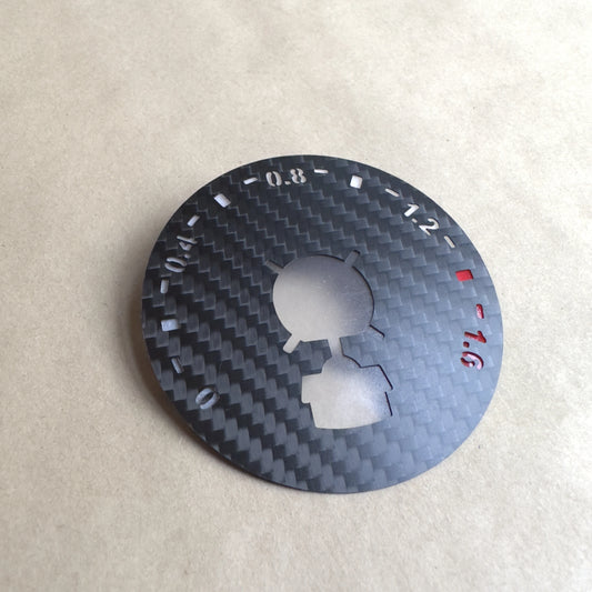 Boost gauge dial - Real Carbon