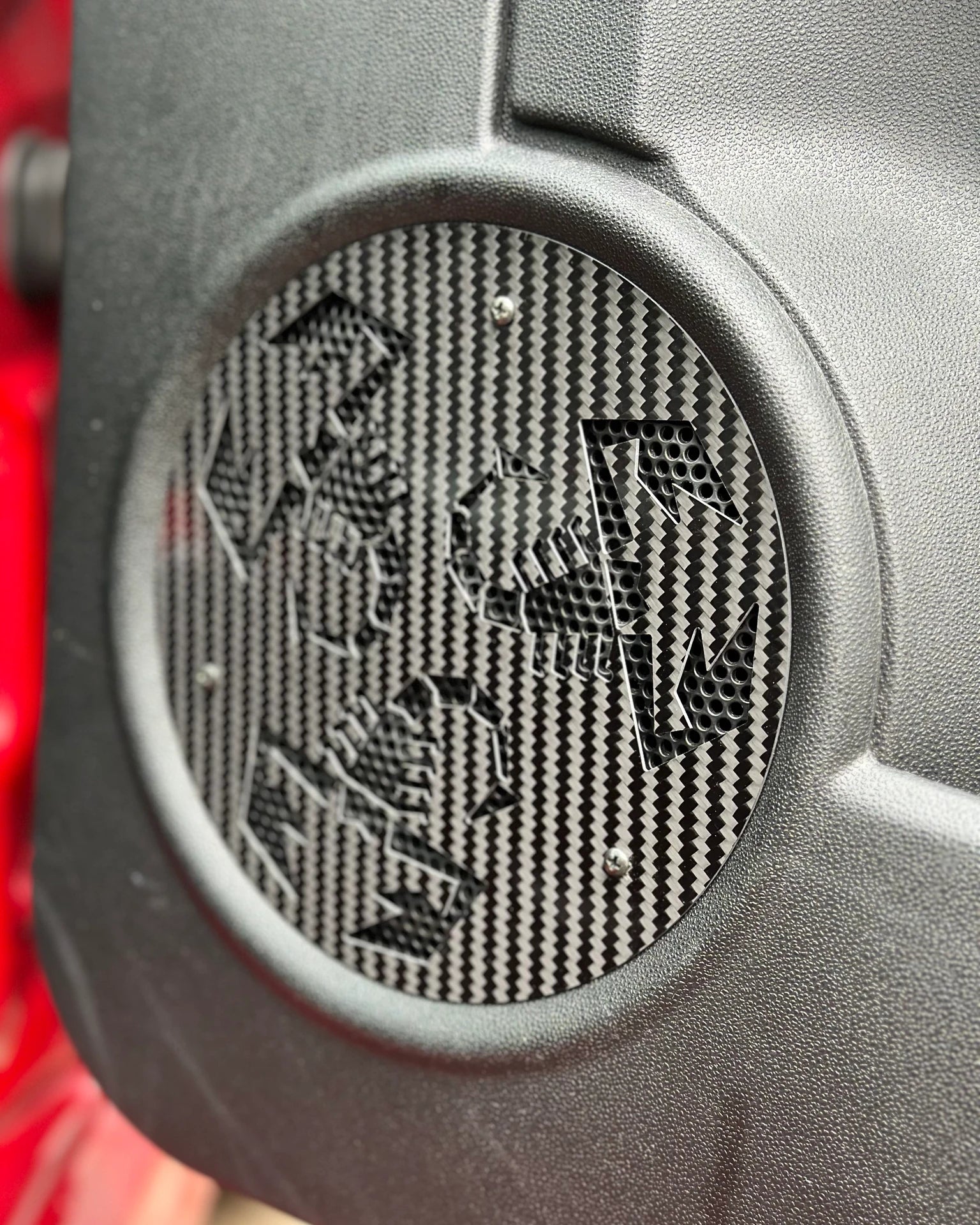 Speaker covers - Real Carbon Fiber